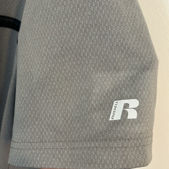 Utah Utes Russell athletic gray button up polo shirt size M - Picture 3 of 6